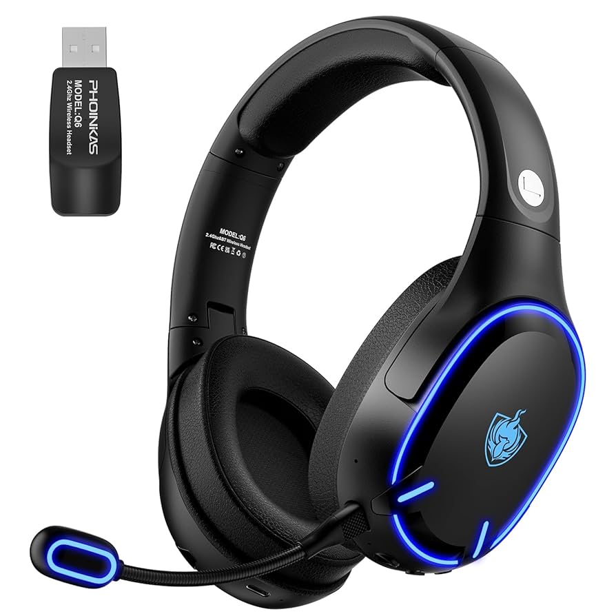 Amazon.co.jp: YOTMS ゲーミングヘッドセット 有線 無線 両用